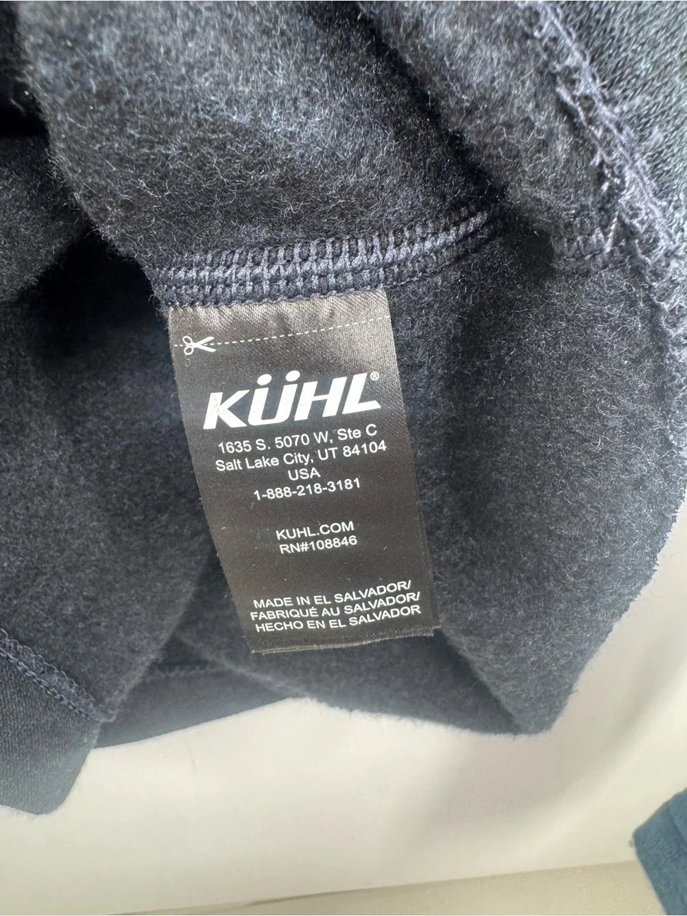 Kuhl Revel 1/4 Zip Pullover Mens 2XL Blue Fleece Colorblock Hiking 3007